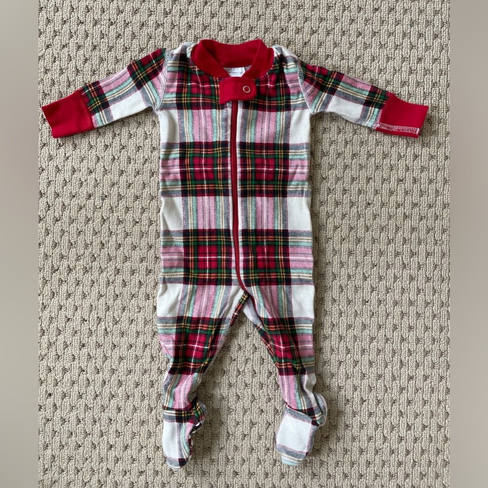 Hanna Andersson Baby Plaid Sleeper Size 0-3 Months